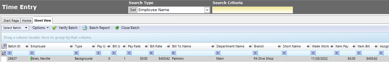 Billing transaction synced to Back Office
