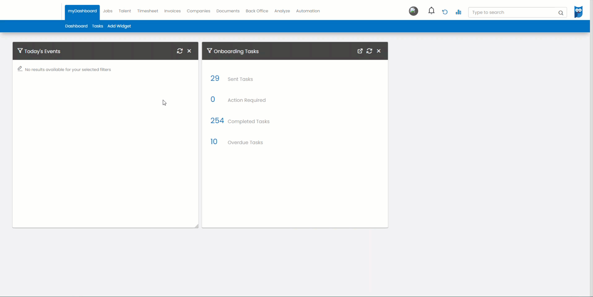 Talent Search - Mass Actions - Send Email Template