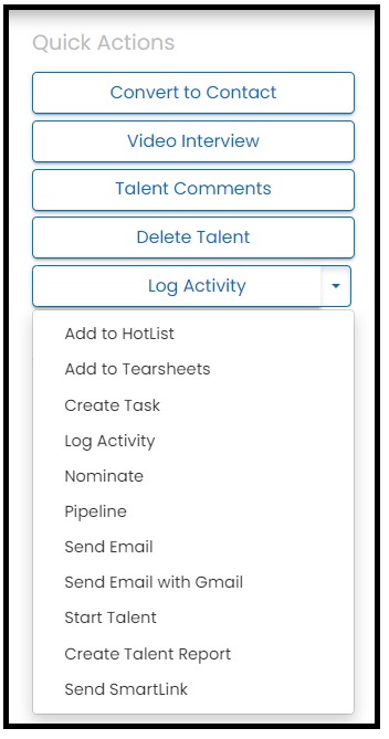 Quick Actions Widget