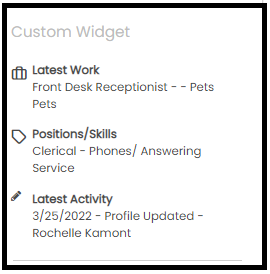 Custom Widget