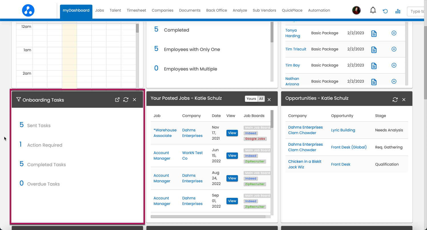 Dashboard with Onboarding Tasks widget.png