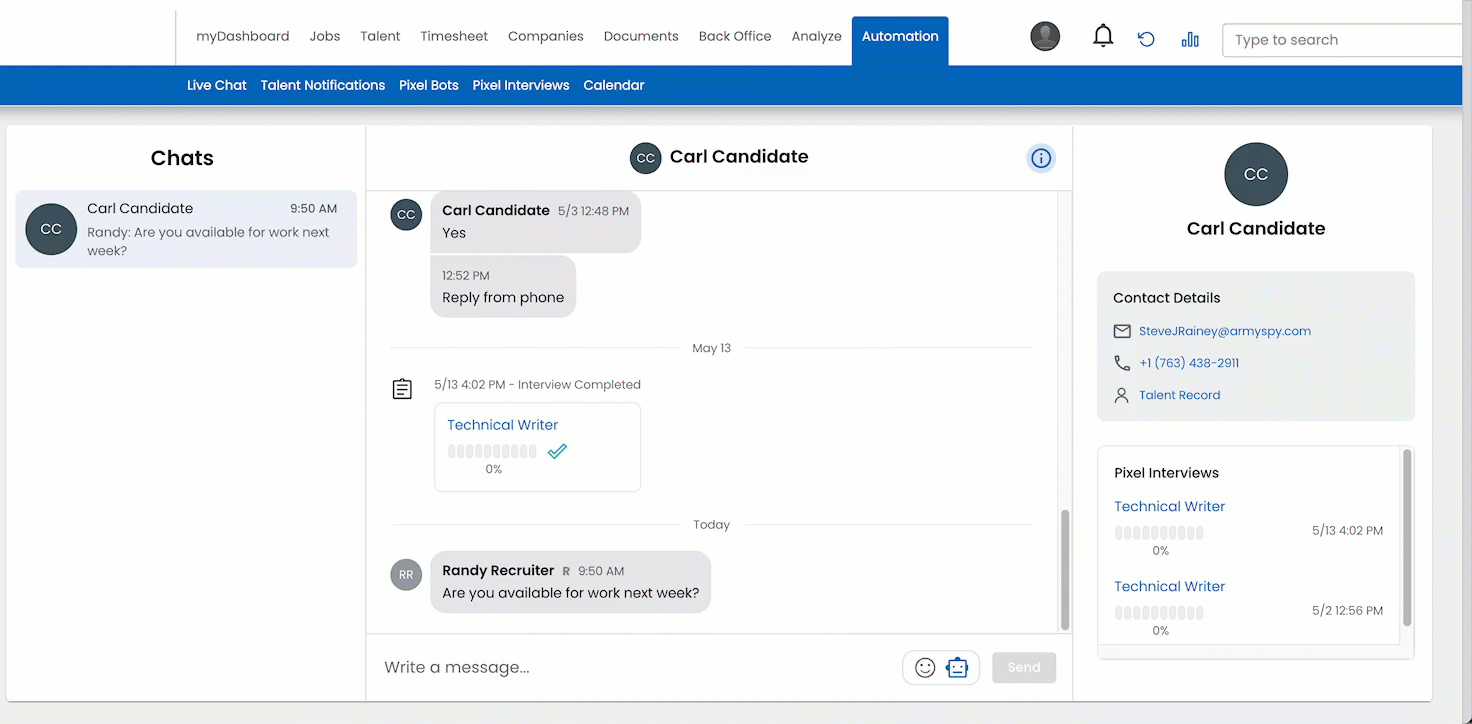 Mass text message with Interview Bot.gif