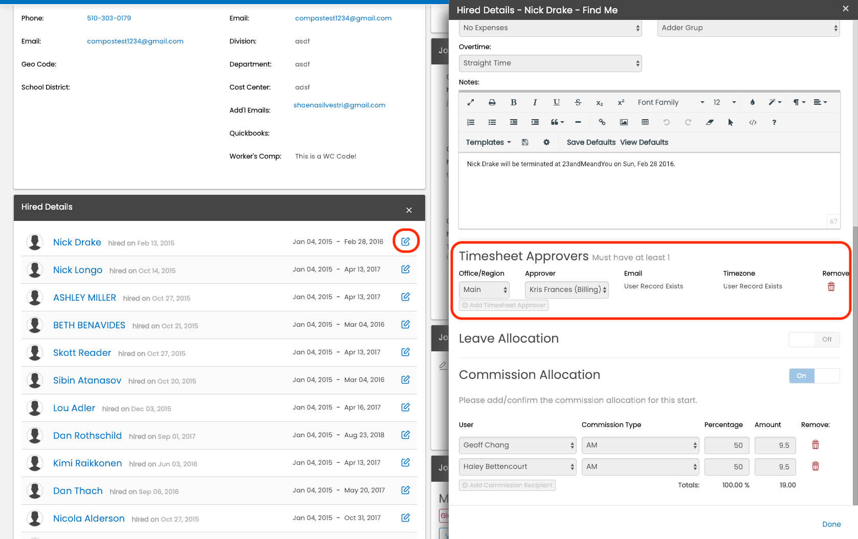 Adding Timesheet Approvers – Avionte Bold