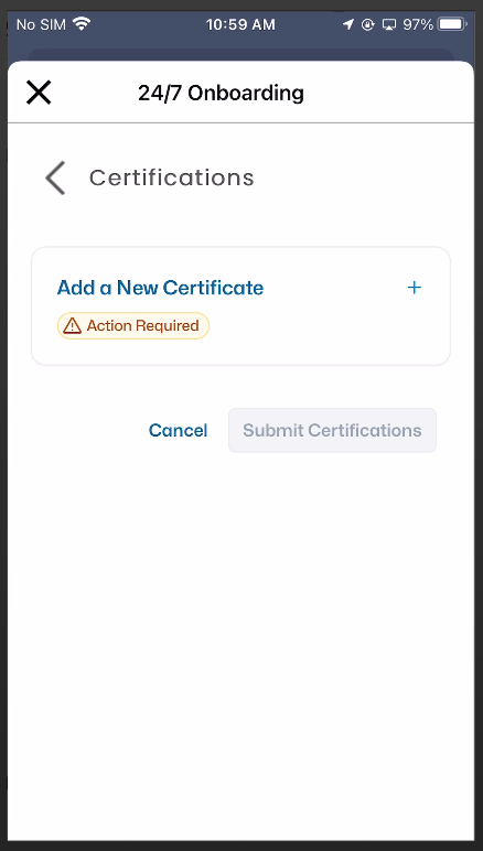 24/7 App - Task Completion Step 1