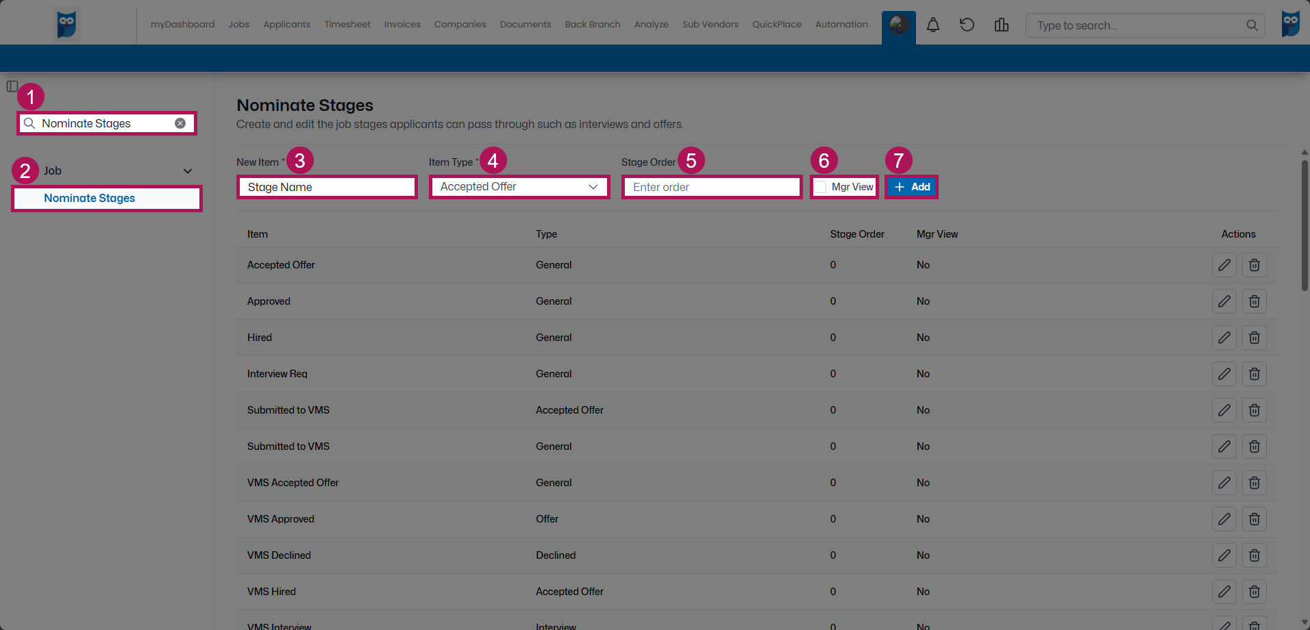 Bold - Table Editor - Jobs - Nominate Stages - Item Type Selected & All Highlighted.png