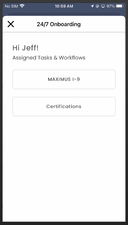 24/7 App - Onboarding Task List