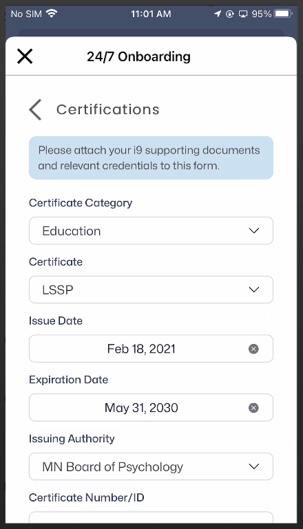 24/7 App - Task Completion Step 3