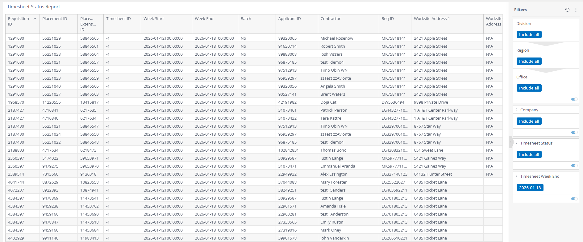 Timesheet status report.png