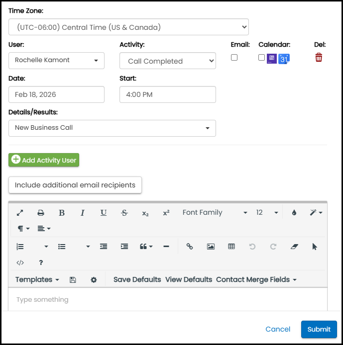 Contact profile activities full screen